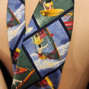 Silk Tie Windsurfer Fathers Day
